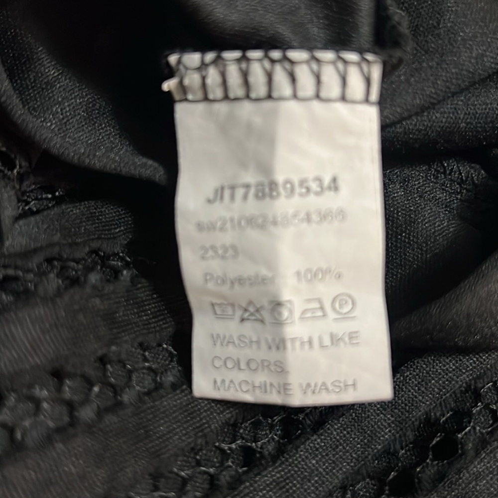 Long Tea Length Black Skirt Fully Lined lace and Ribbon over skirt NWOT - Picture 3 of 12